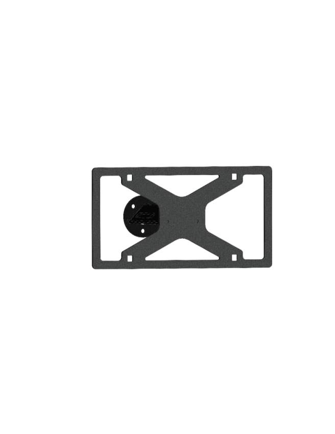 Road Armor 507RTCLPMB 07-18 Jeep Wrangler JK Stealth Rear Tire Carrier License Plate Mount - Tex Blk