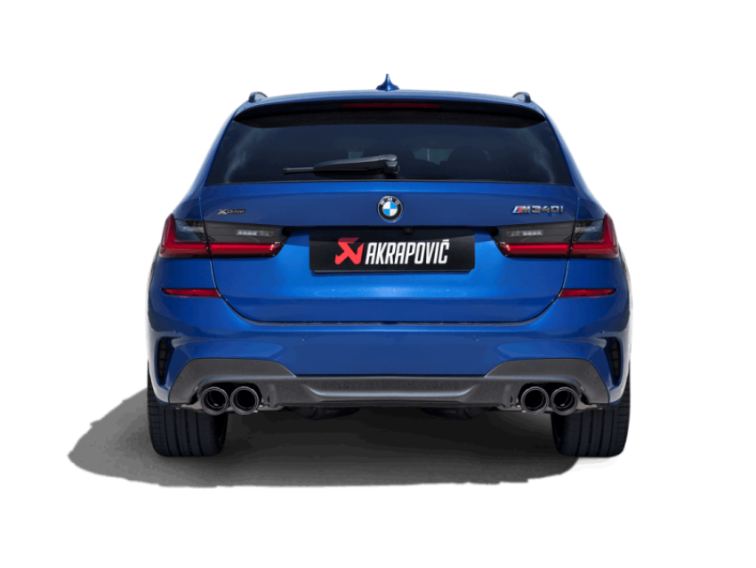 Akrapovic S-BM/T/30H 20-22 BMW M340i (G20, G21) Slip-On Line (Titanium) (Requires BMW Part #18308686640)