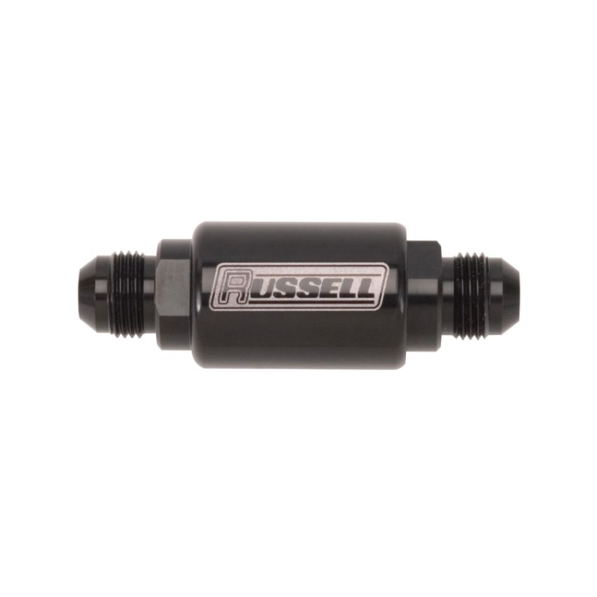 RUSSELL RUS650613 Check Valve 8an Male to 8an Male Black Anodize