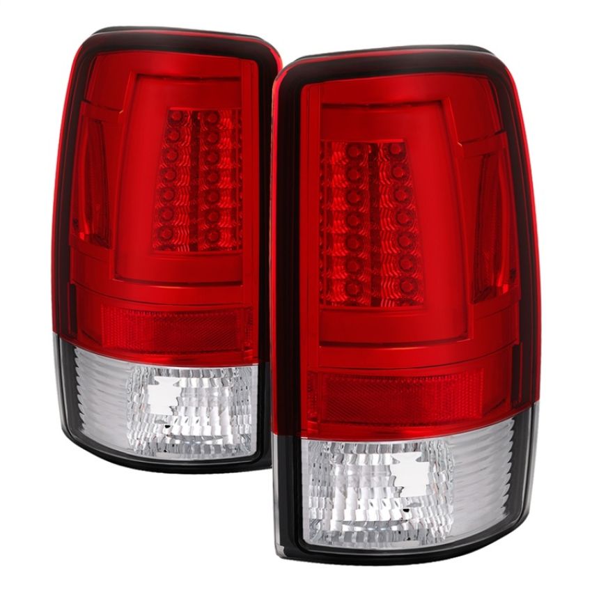 SPYDER 5084163 LED Tail Lights - Version 2 - Red Clear