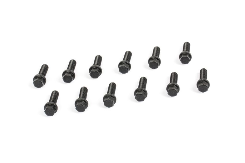 Cometic Gasket CF1013 Cometic Header Bolts M8 - 1.25 x 25mm Grade 5 Carbon Steel w/ Compact Head & Black Oxide Finish
