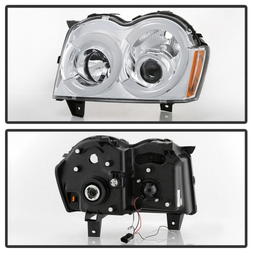 SPYDER 5086112 Light Bar Projector Headlights - Chrome
