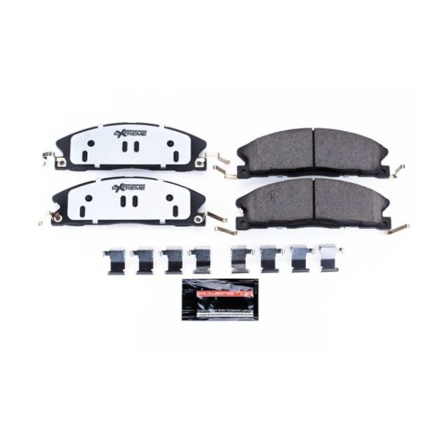 PowerStop Z36-1611 PowerStop - Z36 Truck and SUV Carbon-Fiber Ceramic Brake Pads with Hardware Kit