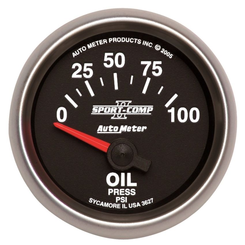 AutoMeter 3627 GAUGE, OIL PRESSURE, 2 1/16