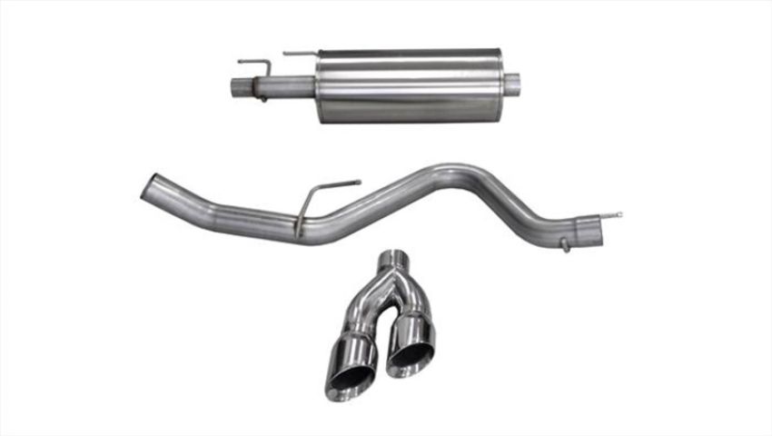 CORSA Performance 14836 Corsa 15-20 Ford F-150 3.5L Eco (Super Crew Cab) Polished Sport Single Side Dual 4in Tips CB Exh