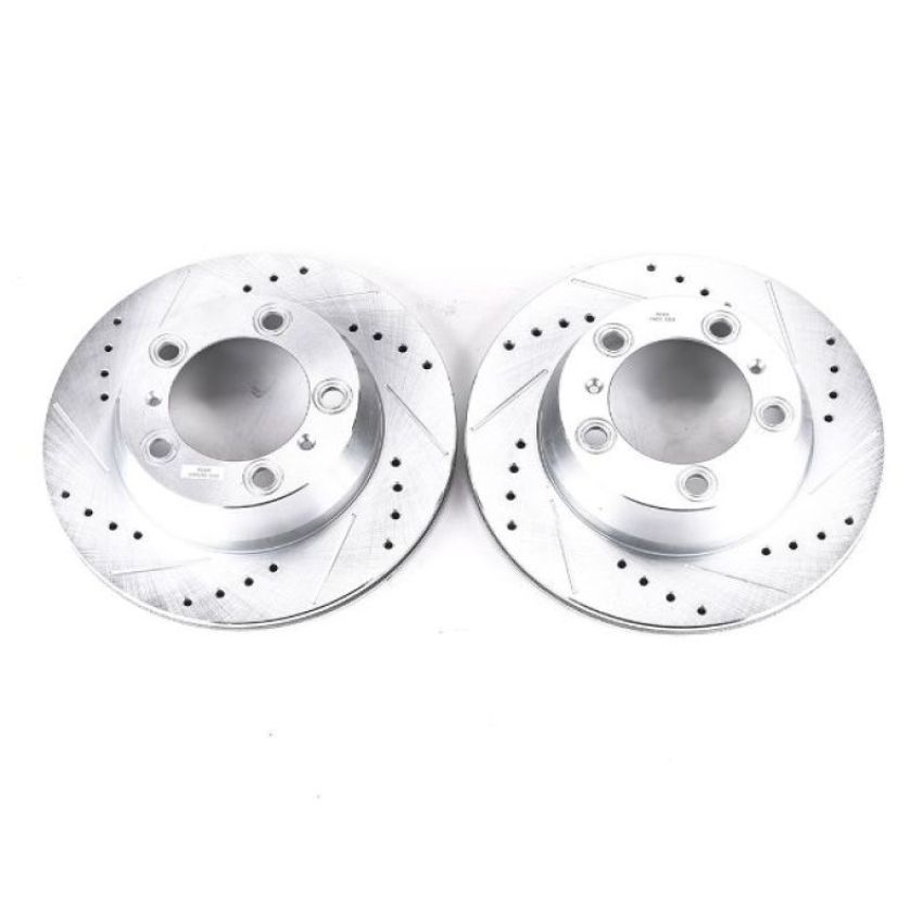 PowerStop EBR1079XPR PowerStop Evolution Performance Drilled, Slotted & Plated Brake Rotor Pair