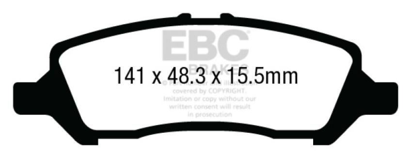 EBC Brakes DP33009C Redstuff Ceramic Low Dust Brake Pads