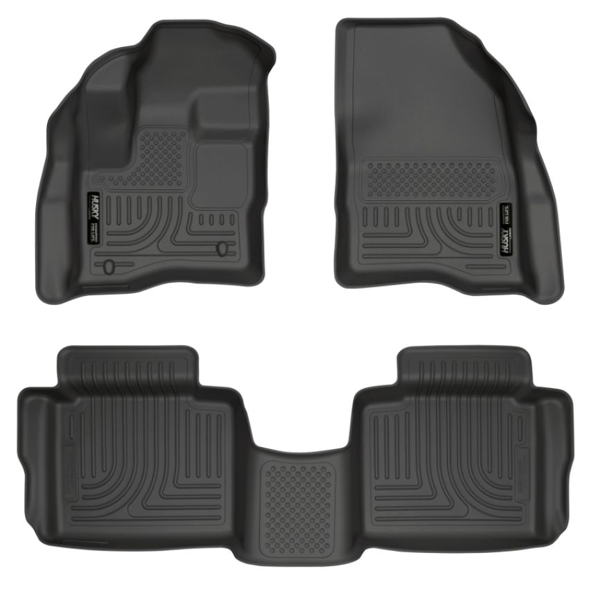 HUSKY LINERS HSK98701 10-  Ford Taurus Front/ 2nd Floor Liners Black