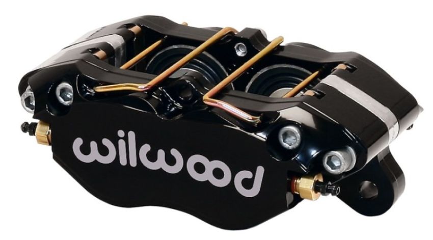 Wilwood 120-11482 Caliper-Dynapro Dust-Boot 5.25in Mount - Blk 1.75in Pistons .81in Disc