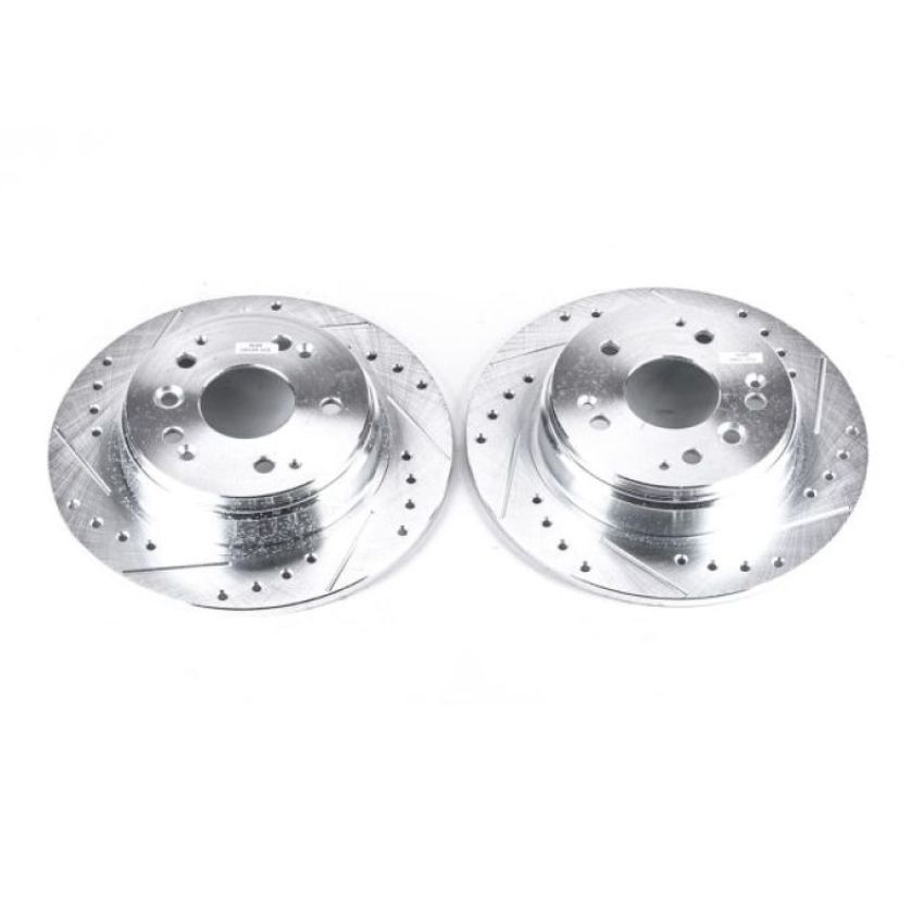 PowerStop JBR987XPR PowerStop Evolution Performance Drilled, Slotted & Plated Brake Rotor Pair