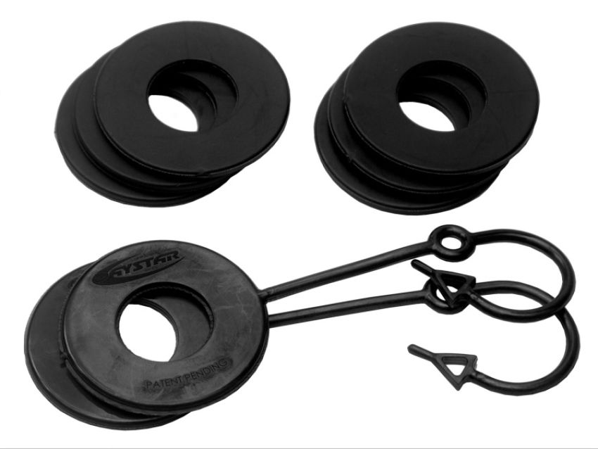 Daystar KU70060BK Black D Ring Isolator w/Lock Washer Kit