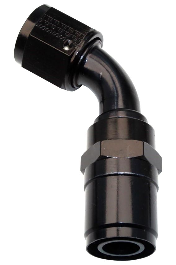 FRAGOLA FRG2604510 #10 Race-Rite Crimp-On Hose End 45-Degree