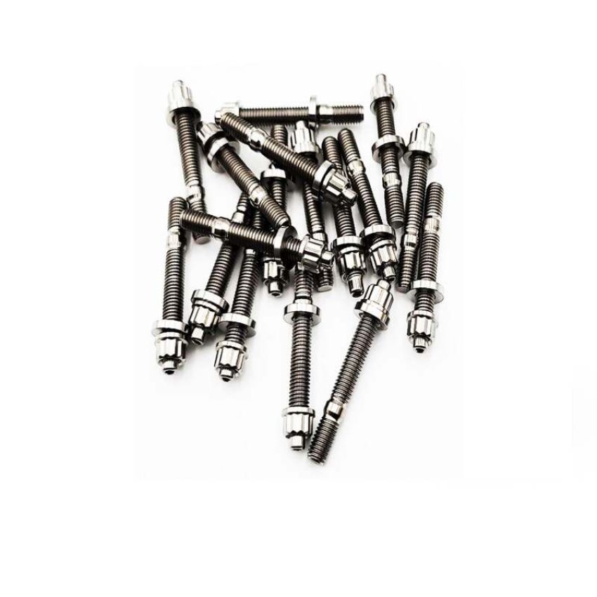 BLOX Racing BXFL-00309-9-TI Xtreme Titanium Intake/Exhaust Manifold Studs Raw 65mm 9-Piece Kit