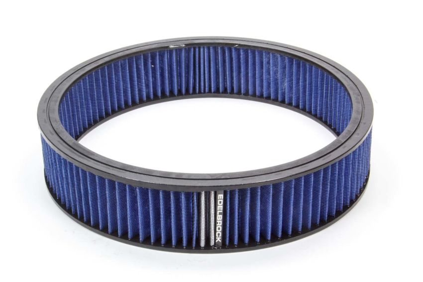 EDELBROCK EDE43667 Air Filter Element Blue 14in x 3in