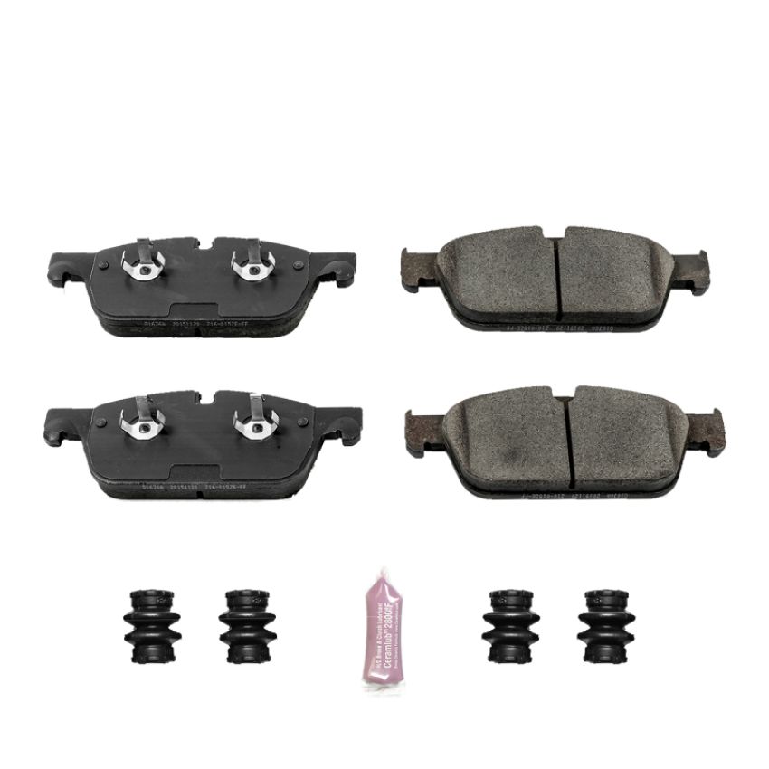 PowerStop Z23-1636A PowerStop - Z23 Daily Driver Carbon-Fiber Ceramic Brake Pads with Hardware Kit
