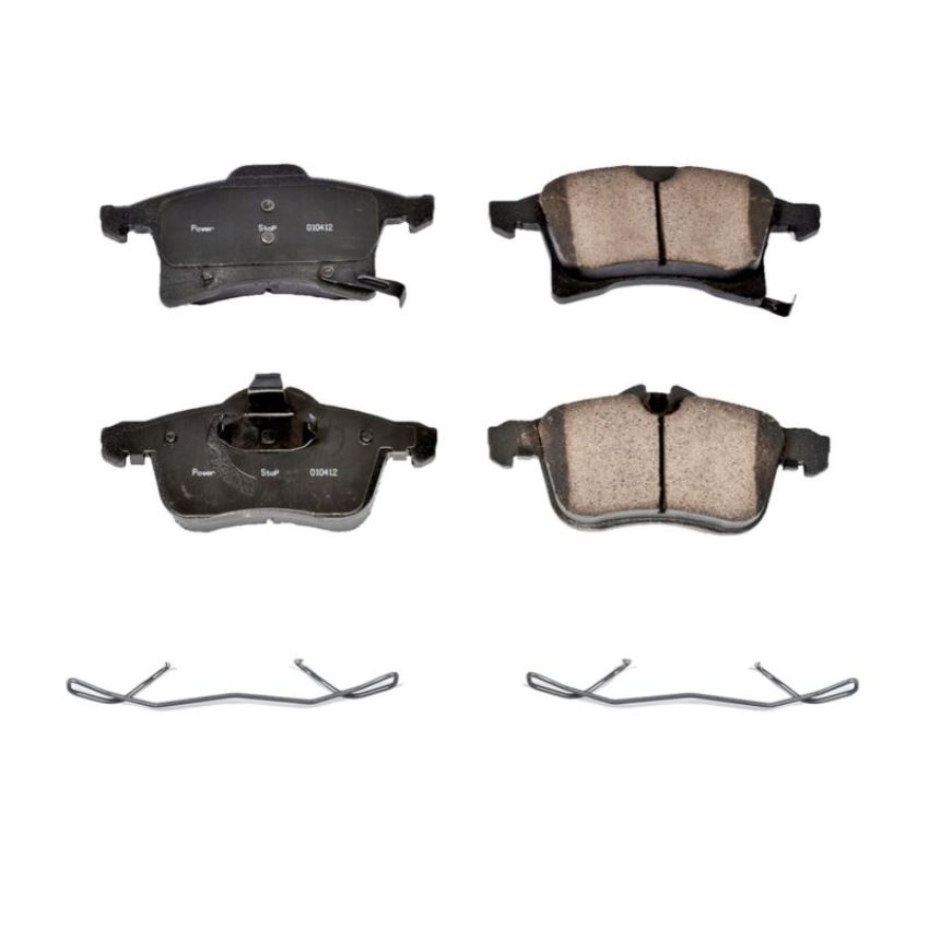 PowerStop 17-1361 PowerStop - Z17 Low-Dust Ceramic Brake Pads with Hardware