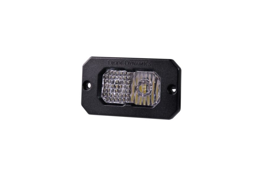 Diode Dynamics DD6733S Stage Series 2in LED Pod Pro - White Combo Flush RBL (Single)