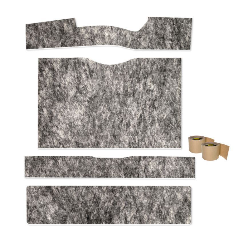Design Engineering 50025 Floor Insul Kit Chevy/GMC C10 Reg Cab 4WD Hi Hump 1967-1972