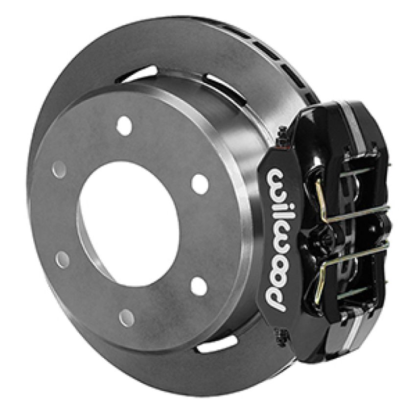 Wilwood 140-16711 63-87 C10/C15 DynaPro FDPLP Black Calipers 11in x .81in Rotors 6-Lug Rear Disc Brake Kit
