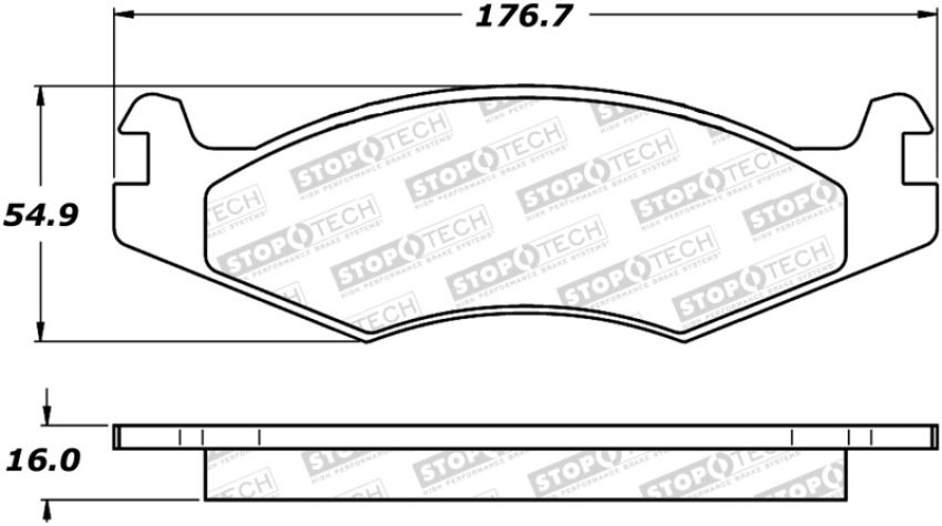 Stoptech 308.06510 Street Brake Pads