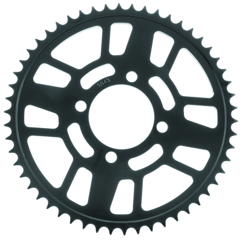 BikeMaster 965086 Yamaha Rear Steel Sprocket 428 49T - Black
