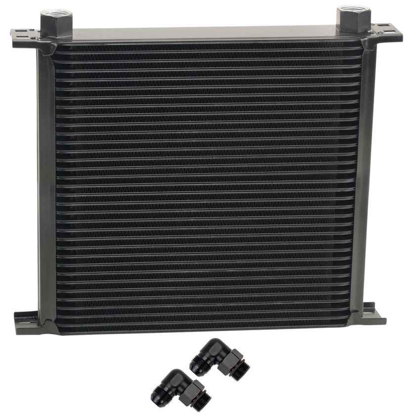 Derale 53480 34 Row Series 10000 Stack Plate Fluid Cooler, 90 degree swivel -10AN