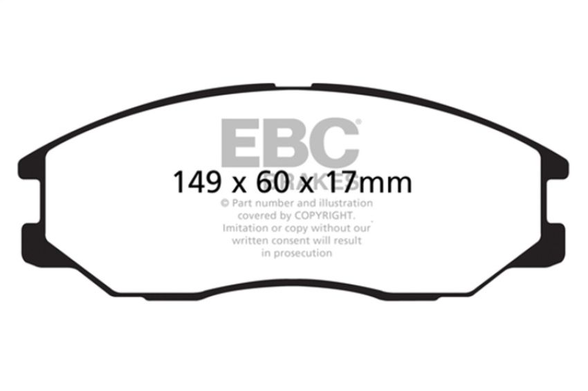 EBC Brakes DP61558 6000 Series Greenstuff Truck/SUV Brakes Disc Pads