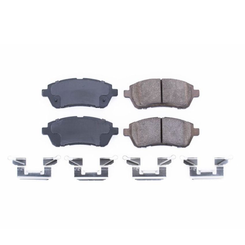 PowerStop 17-1454 PowerStop - Z17 Low-Dust Ceramic Brake Pads with Hardware