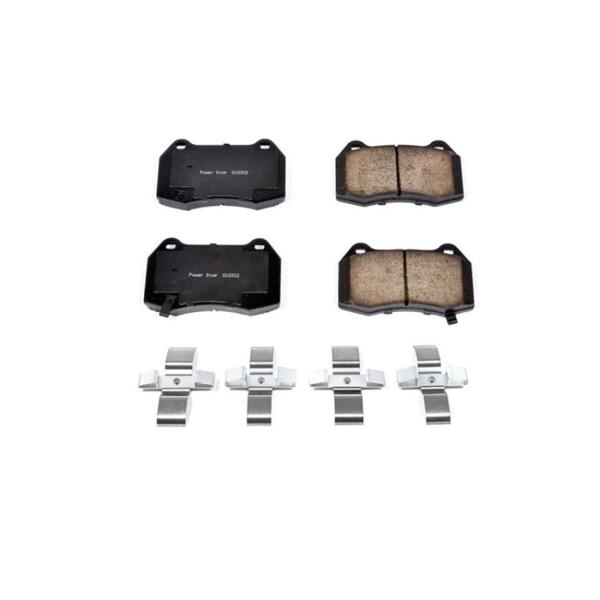 PowerStop 17-960 PowerStop - Z17 Low-Dust Ceramic Brake Pads with Hardware