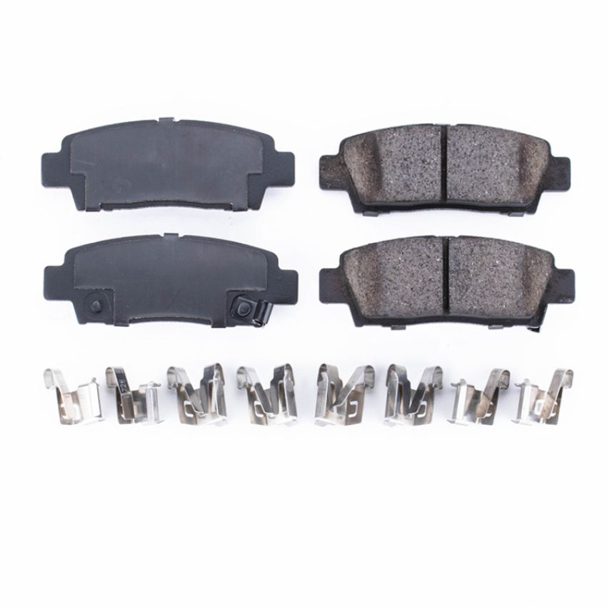PowerStop 17-672 PowerStop - Z17 Low-Dust Ceramic Brake Pads with Hardware