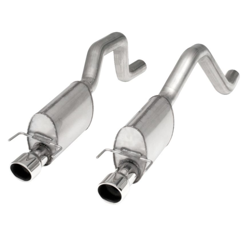 Stainless Works ZO6CB 2006-13 Corvette C6ZO6/ZR1 3in Axleback S-Tube Mufflers Dual 4in Rolled Edge Tips
