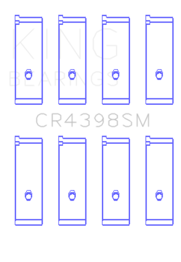 King Engine Bearings CR4398SM King Honda L13A4/L15A Connecting Rod Bearing Set