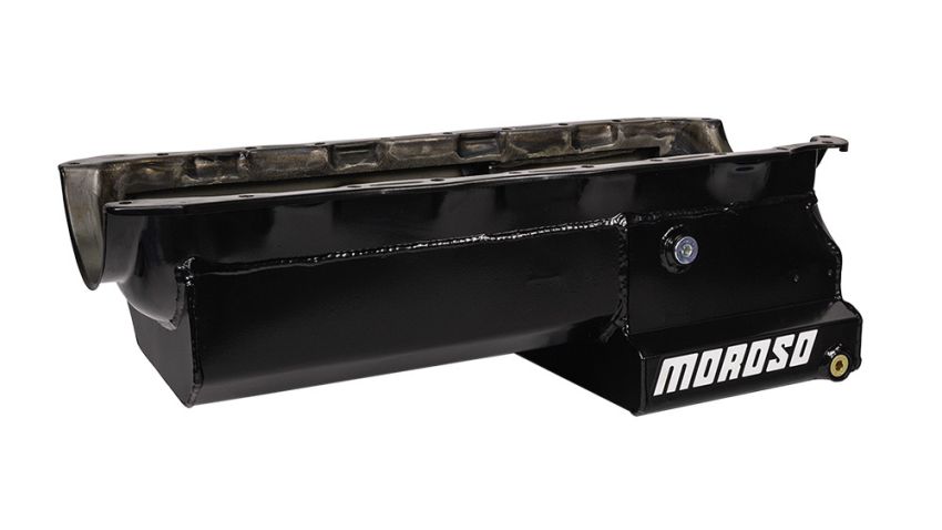 MOROSO MOR21048 Oil Pan BBC Elim w/Partd Tray Deep F.S.
