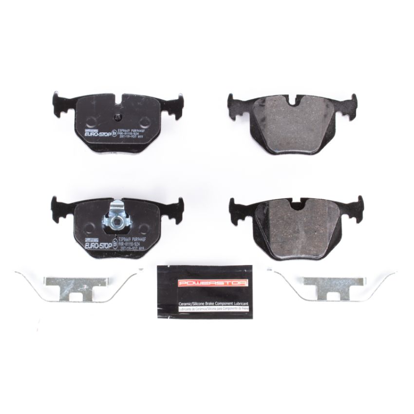 PowerStop ESP0669 EuroStop ECE-R90 Certified Brake Pad Set