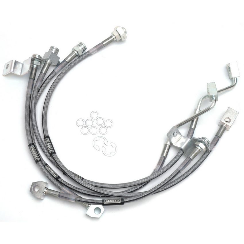 RUSSELL RUS696490 Brake Hose Kit Ford 99-04 F250/350 SD 4WD