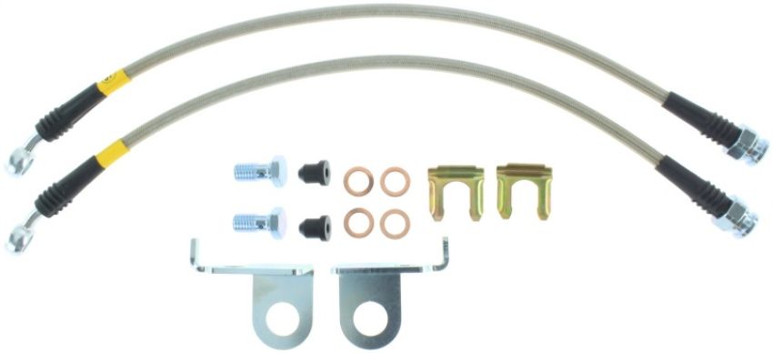 StopTech Stainless Steel Front Brake Lines 2015 Ford Mustang Base/V6/GT w/ 320mm & 352mm Front Discs