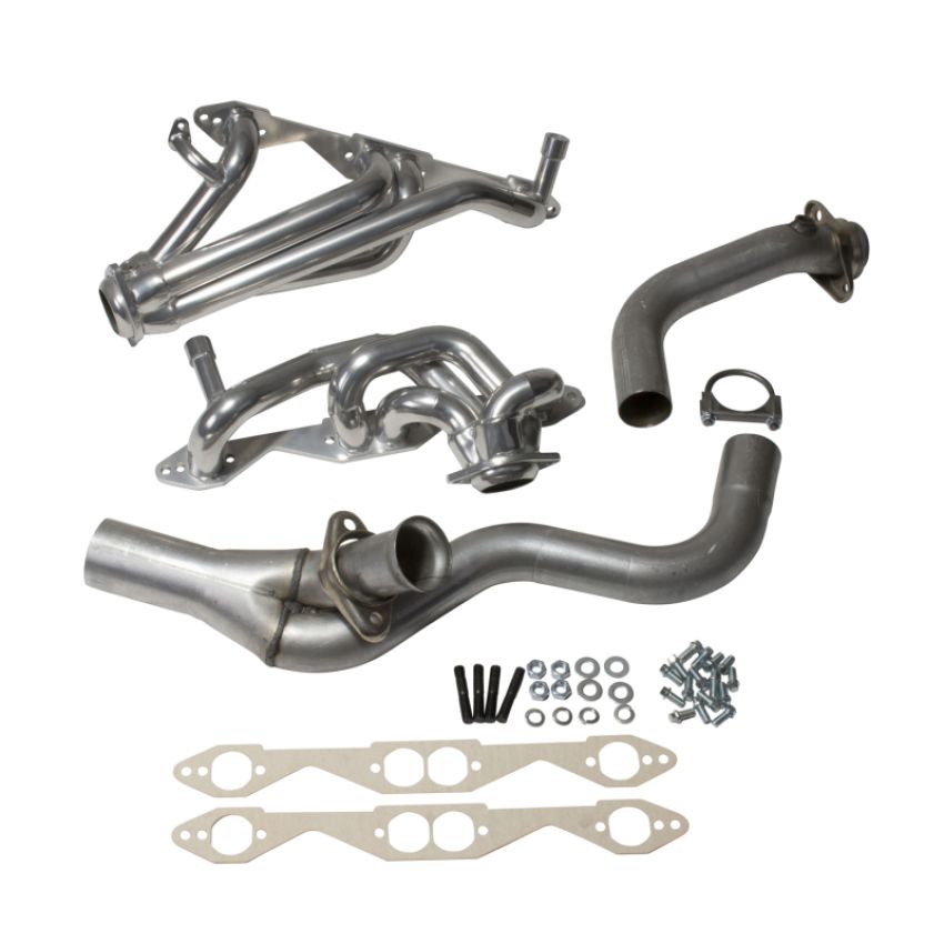 BBK Performance Parts 15670 1994-1995 GM LT-1 SINGLE CAT 1-5/8 SHORTY HEADERS (POLISHED SILVER CERAMIC)