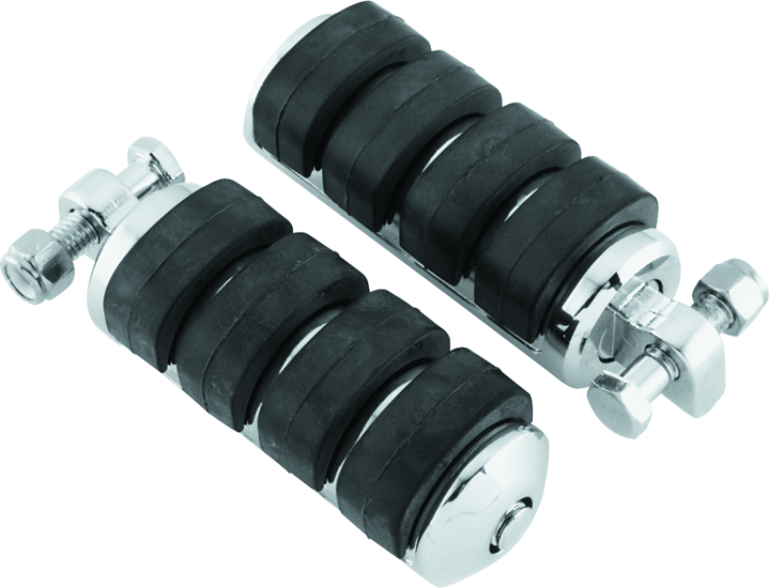 Kuryakyn 8002 ISO Peg Large With Male Adapter Chrome (Pair)