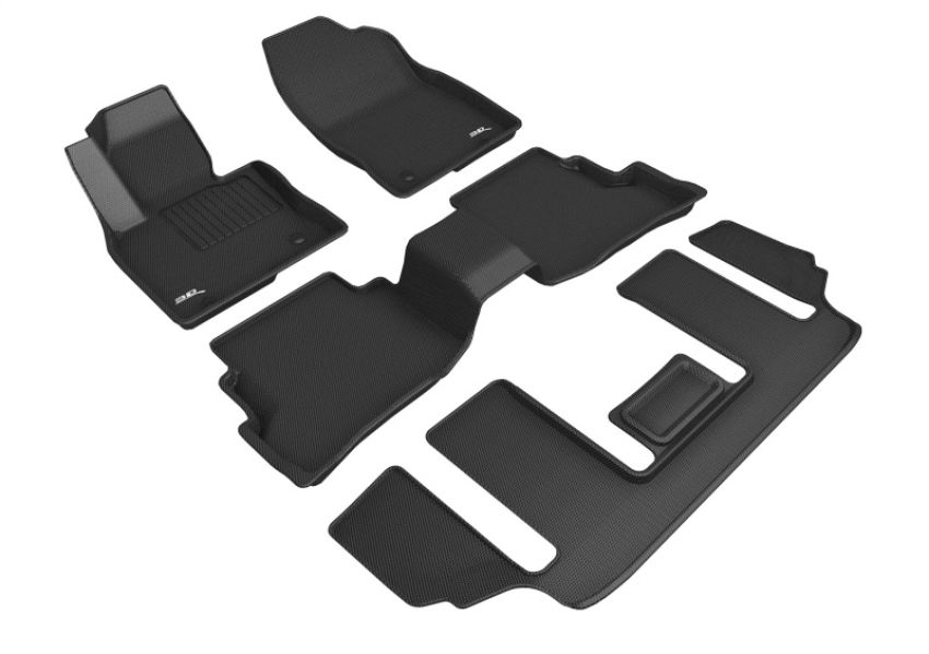 3D MAXpider L1MZ07401509 20-23 Mazda Cx-9 6-Seat With R2 Console Kagu Black R1 R2 R3