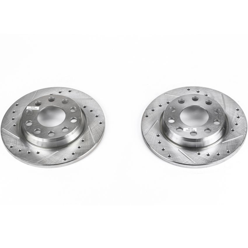 PowerStop EBR656XPR PowerStop Evolution Performance Drilled, Slotted & Plated Brake Rotor Pair