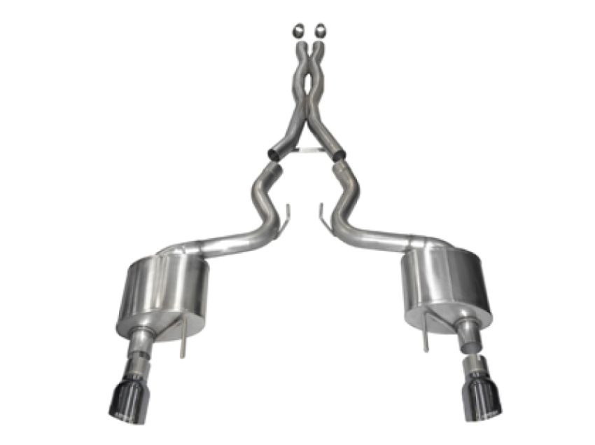 CORSA Performance 14328GNM Corsa 15-17 Ford Mustang GT Coupe 5.0L 3in Xtreme Cat-Back Exhaust Dual Rear Exit w/ Gun Metal Tips