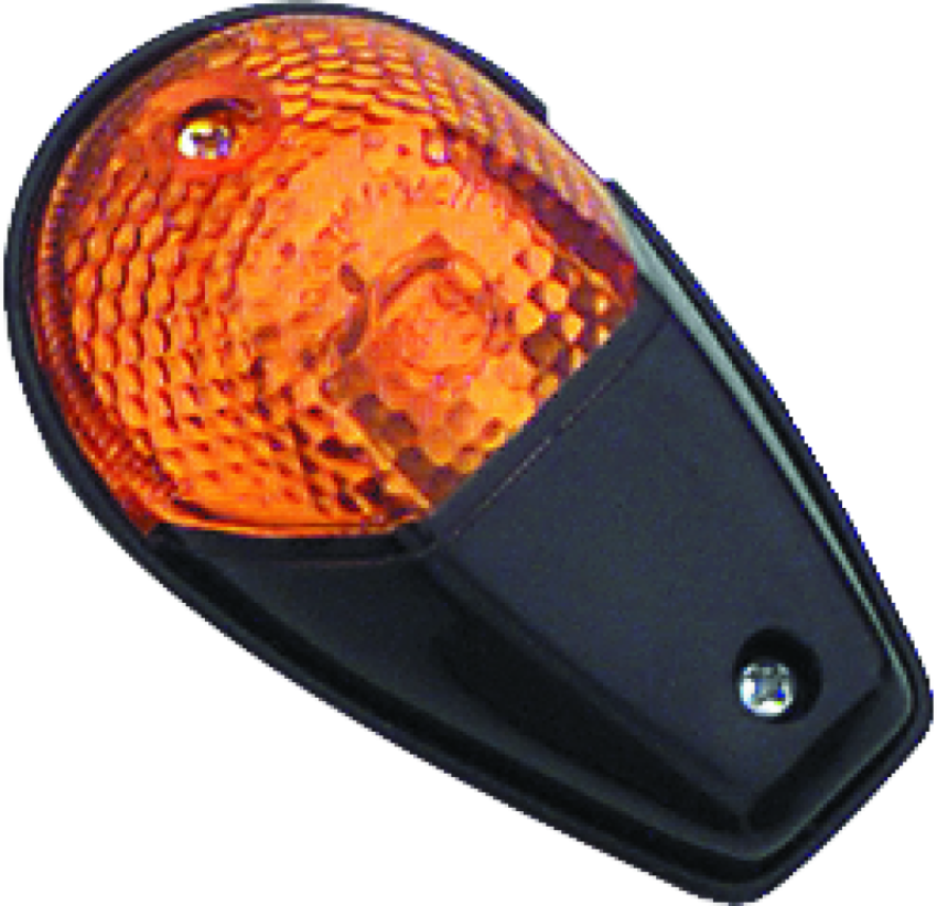 BikeMaster 268018 Universal Flush Mount Marker Light - Black/Amber
