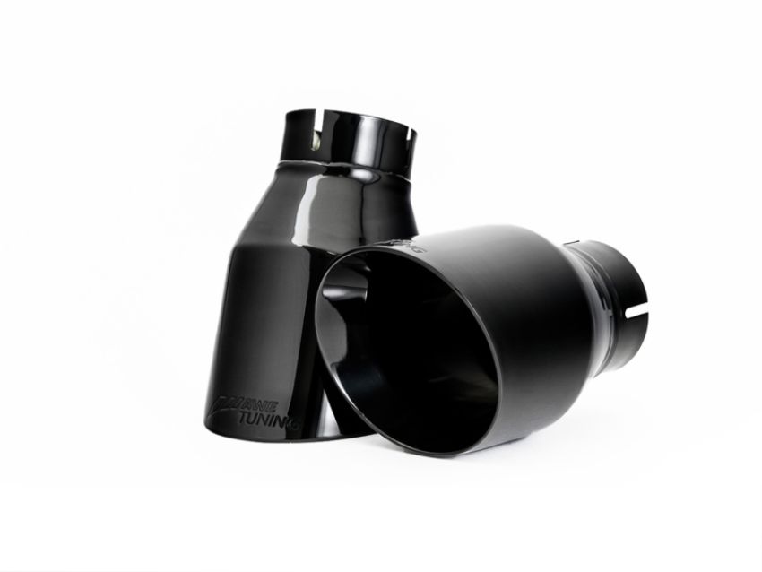AWE Tuning 3015-33078 Audi B9 A4 Touring Edition Exhaust Dual Outlet - Diamond Black Tips (Includes DP)