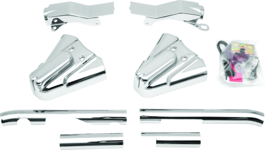 Kuryakyn 8288 Swingarm Cover Kit - Unlighted 86-99 Softail Models Chrome