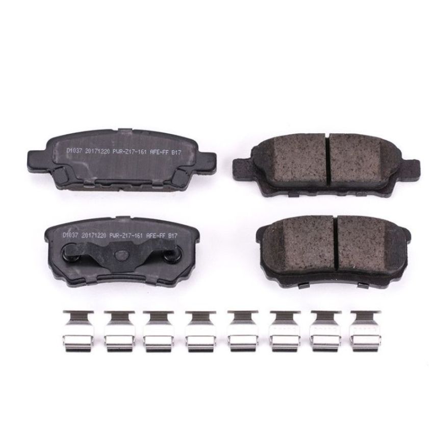 PowerStop 17-1037 PowerStop - Z17 Low-Dust Ceramic Brake Pads with Hardware