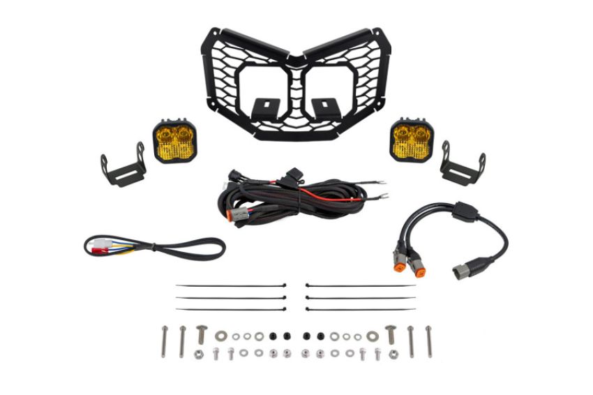 Diode Dynamics DD7883 17-24 Can-Am Maverick X3 Stage Series LED Grille Kit - Pro Yellow Combo