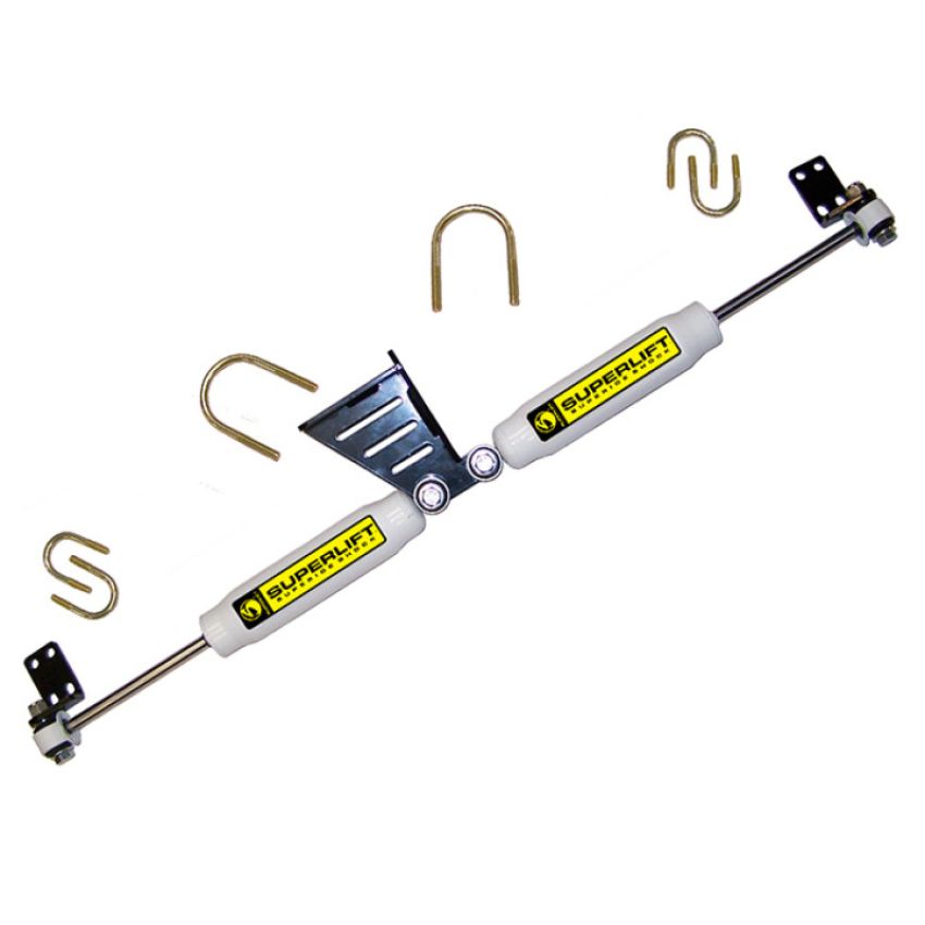 Superlift 92095 07-18 Jeep Wrangler JK High Clearance Dual Steering Stabilizer Kit - SR (Hydraulic)