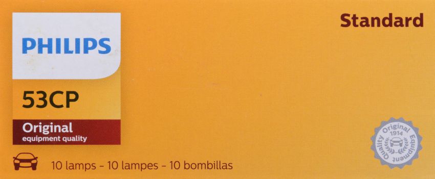 Philips 53CP Philips Standard Miniature 53 Pack of 10