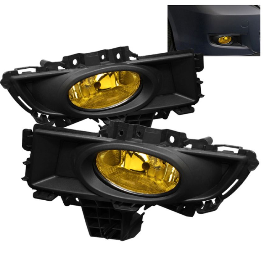 SPYDER 5020772 OEM Fog Lights W/Switch- Yellow