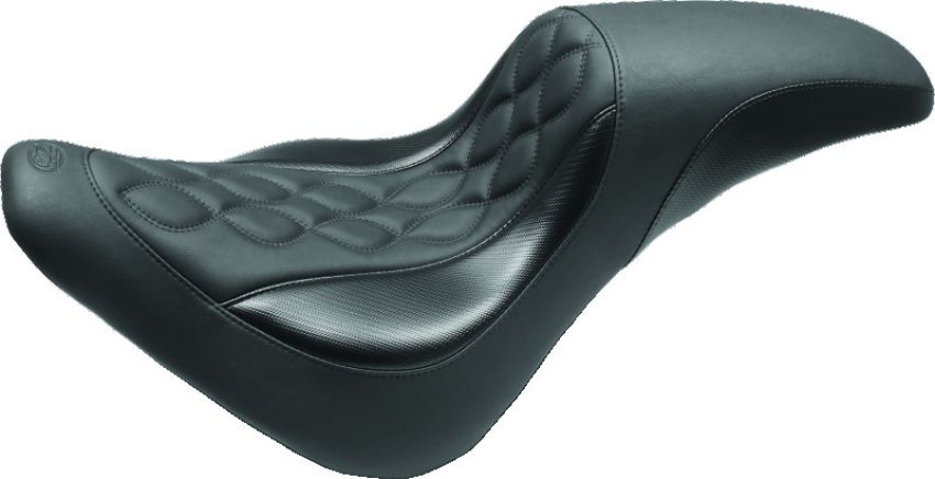 Mustang Motorcycle 75722 Mustang 18-21 Harley Low Rider & Sport Glide Standard Touring Passenger Seat Dagger - Black